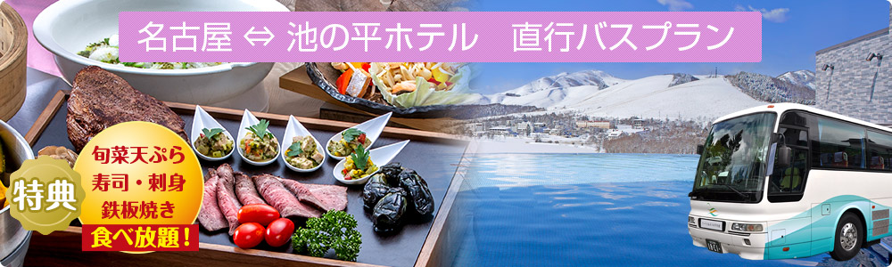 名古屋 ⇔ 池の平ホテル　直行バスプラン