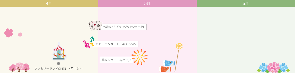 4月～6月 カレンダー