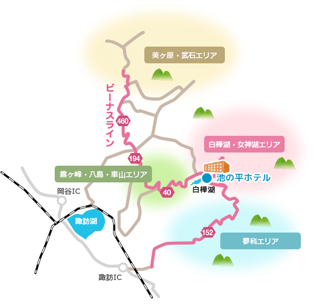 ビーナスライン　マップ