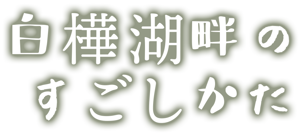 白樺湖畔のすごしかた