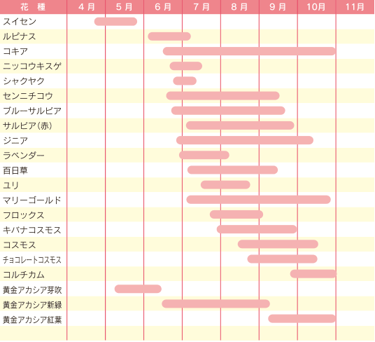 花ごよみカレンダー